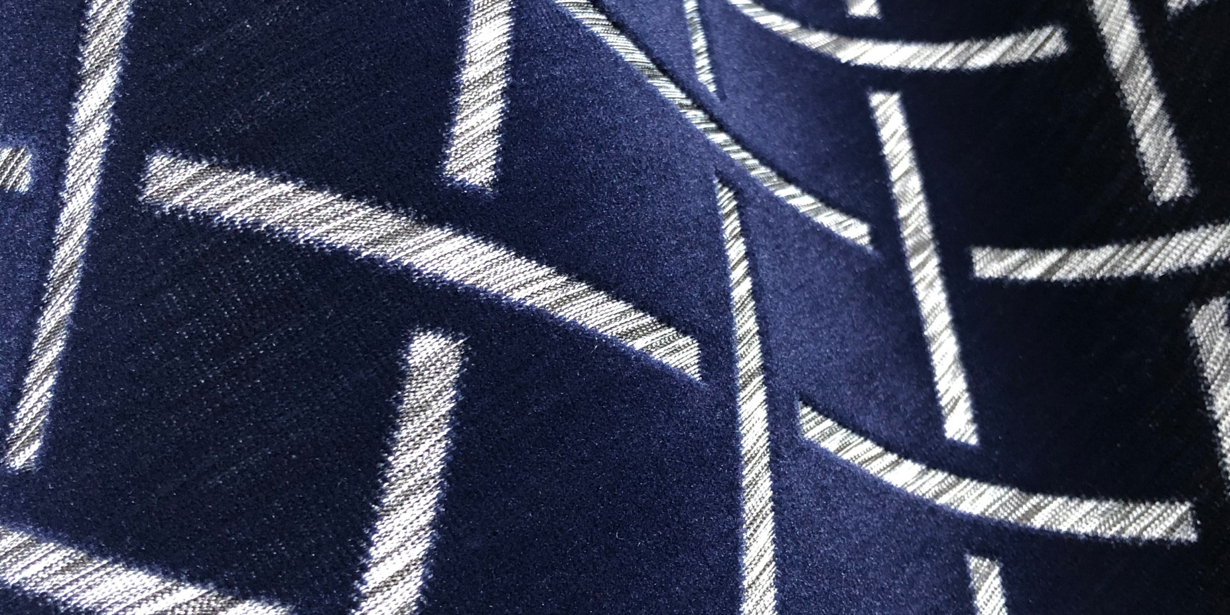 Close-up of a Sage textile